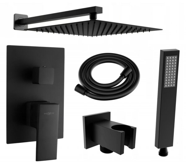 Mexen Uno Set de duș încastrat DR02, negru - 71435DR02-70