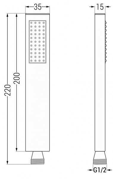 Mexen Uno, set de duș ascuns DR02, crom, 71435DR02-00