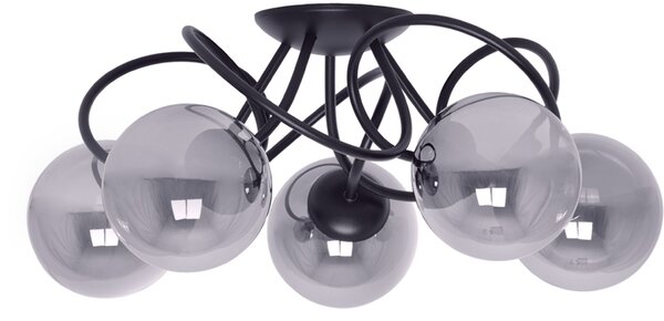 Kaja Rubi lampă de tavan 5x40 W negru-grafit K-5117