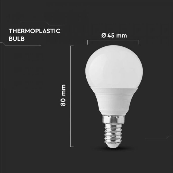 V-TAC bec cu led 1x4.5 W 6500 K E14 2142521