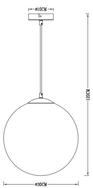 Globo Lighting Varus lampă suspendată 1x40 W transparent-auriu 15857