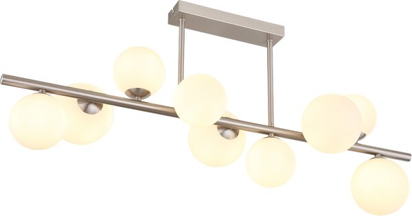 Globo Lighting Riha lampă de tavan x3.5 W sticla opal-nichel 56140-9D