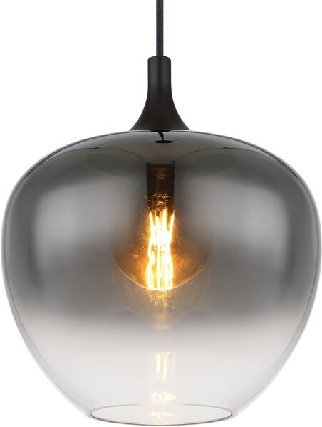 Globo Lighting Maxy lampă suspendată 1x40 W negru-fumuriu 15548H1