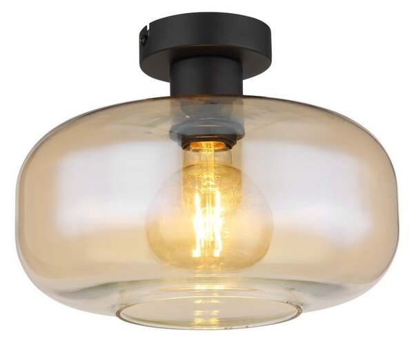 Globo Lighting Giuseppe lampă de tavan 1x40 W negru-fumuriu 15566D