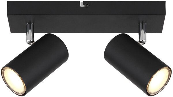 Globo Lighting Robby lampă de tavan 2x35 W negru-crom 57911-2B