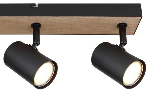 Globo Lighting Robby lampă de tavan 4x35 W negru-lemn 57911-4BW
