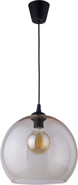 TK Lighting Cubus lampă suspendată 1x15 W negru-chihlimbar 2064