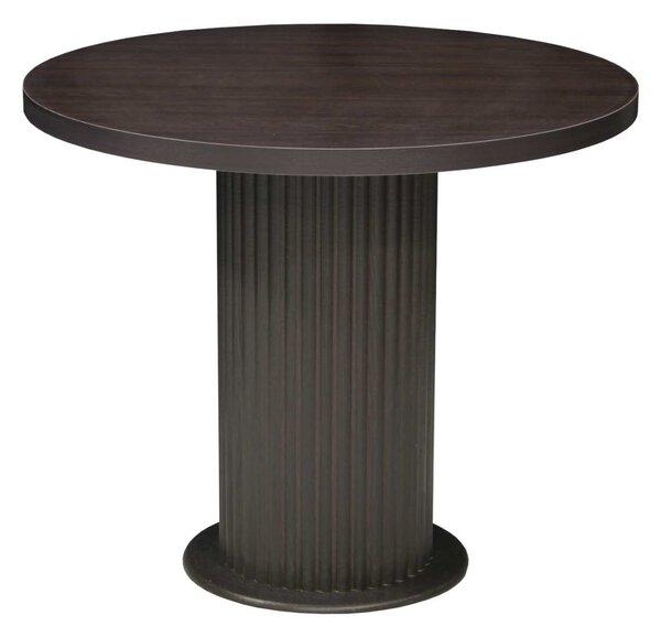 Masă rotundă bucătărie Florys Wenge, Blat din PAL, Picior din MDF, Ø90 × 75 cm