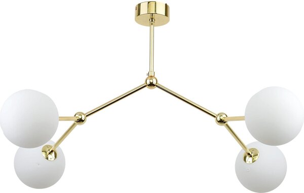 TK Lighting Fairy lampă de tavan 4x6 W alb-auriu 6470