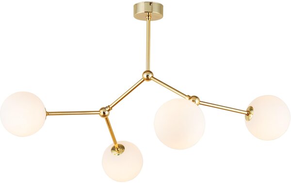TK Lighting Fairy lampă de tavan 4x6 W alb-auriu 6470