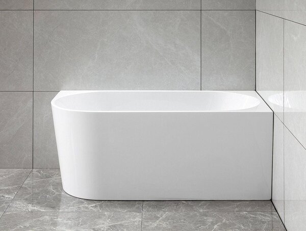 Aqualine Tibera cadă de perete 140x70 cm alb E1055