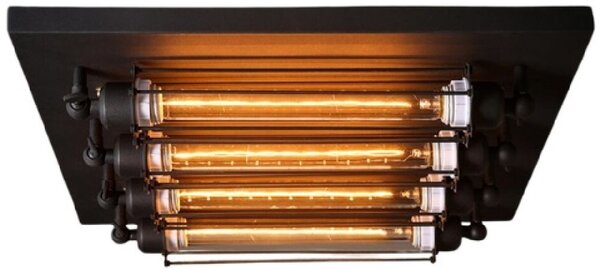 Abigali Retro plafon 4x8 W negru ABIGALI-KRN4E27