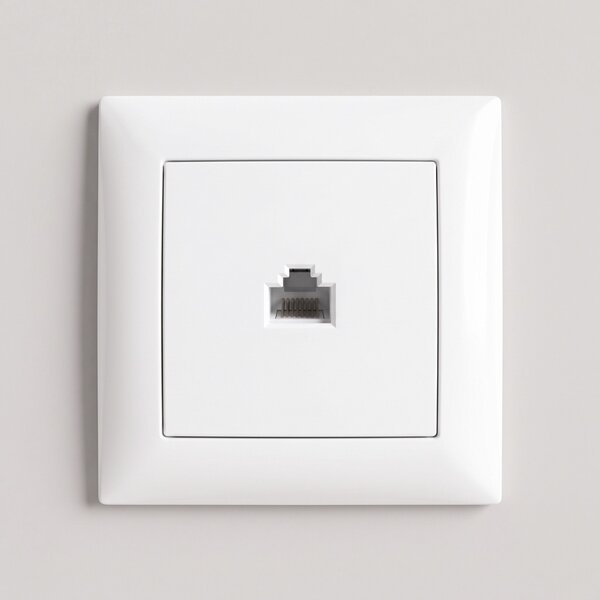 Priză RJ45 OSTE JNH010-S WHITE