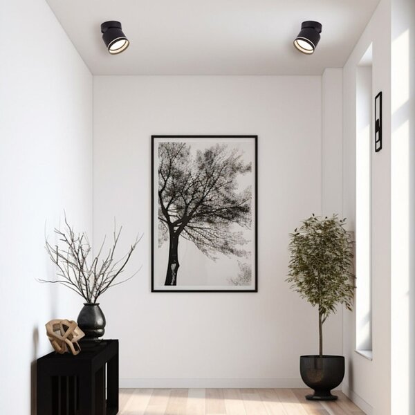 Light Prestige Kendal lampă de tavan 1x7 W negru LP63311SMR1BKmovable