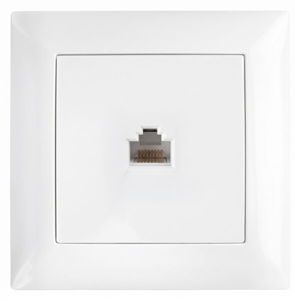 Priză RJ45 cu Ramă OSTE JNH010-S WHITE