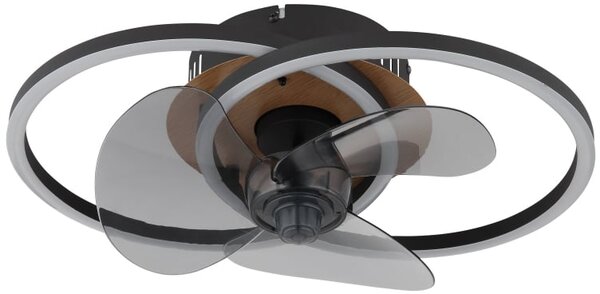 Globo Lighting Karen lampă de tavan 1x24 W negru-maro 03661