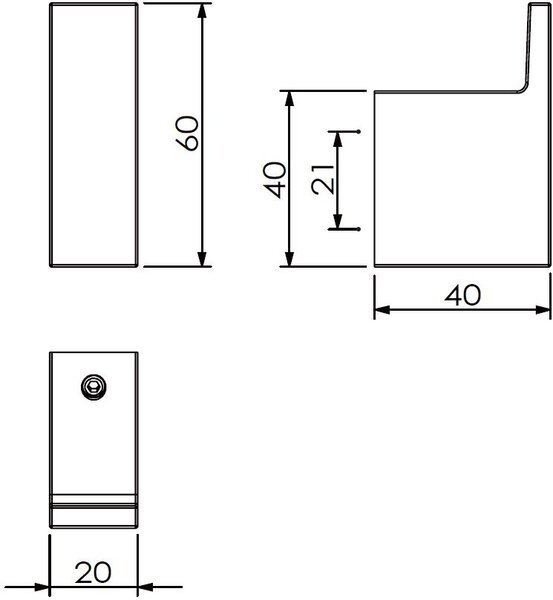 Kludi Vela C suport prosop negru 3198439