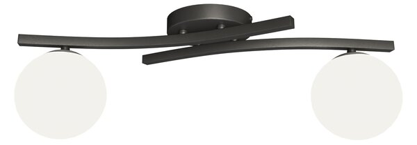 Emibig Opus lampă de tavan 2x10 W alb-negru 1390/2