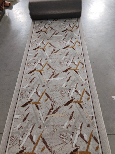 Traversa Model Print Zara 01437, Diverse Latimi, Gri 60 x 200, Dreptunghi