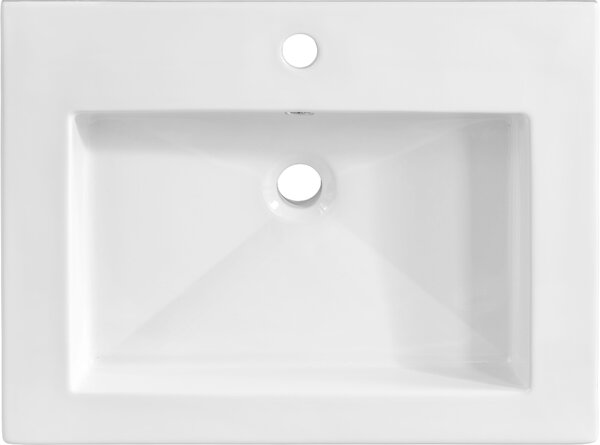 Comad Spirit lavoar 61x46 cm dreptunghiular mobilier alb luciu UM-8070 SPIRIT 60 DP
