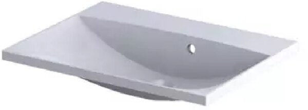 Oristo Uni lavoar 60x46.5 cm dreptunghiular mobilier alb luciu UME-AM-60-92-BO