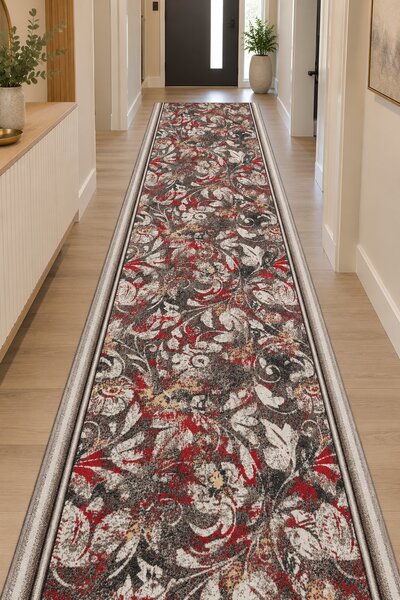 Traversa Model Print Zara 01578, Diverse Latimi, Gri 60 x 200, Dreptunghi