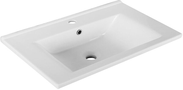 Aqualine Zuno lavoar 65x45 cm dreptunghiular clasică-mobilier alb luciu 9065