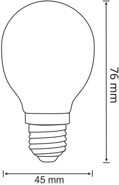Goldlux Platinum bec cu led 1x2 W 3000 K E27 305091