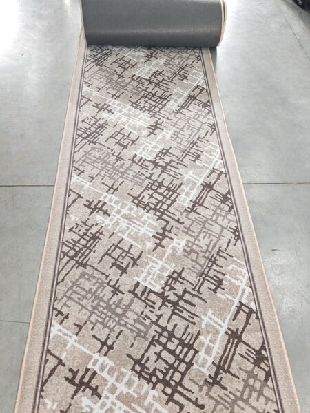 Traversa Model Print Zara 01319, Diverse Latimi, Beige 60 x 200, Dreptunghi