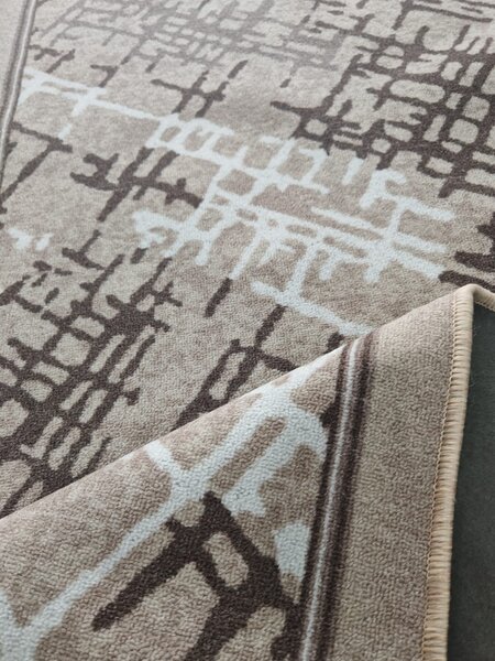 Traversa Model Print Zara 01319, Diverse Latimi, Beige 60 x 200, Dreptunghi
