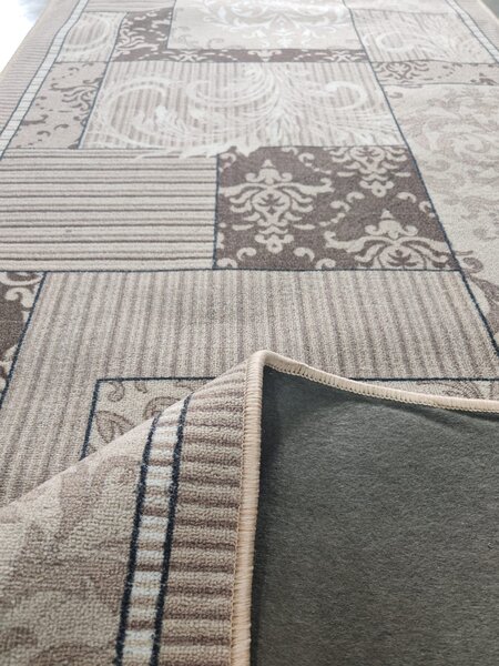 Traversa Model Print Zara 00744, Diverse Latimi, Beige 60 x 200, Dreptunghi