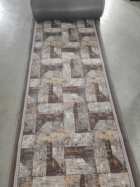 Traversa Model Print Zara 01600, Diverse Latimi, Gri 60 x 200, Dreptunghi
