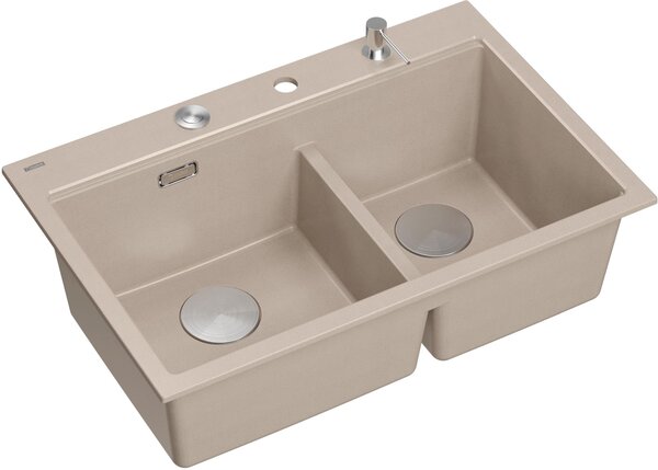 Quadron Marc 120 chiuveta graniteq 76x50 cm bej HQC7650U2_BS