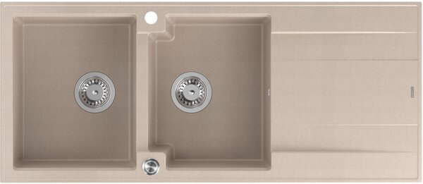 Quadron Evan chiuveta graniteq 116x50 cm bej HQE11650U2_BS_P2O