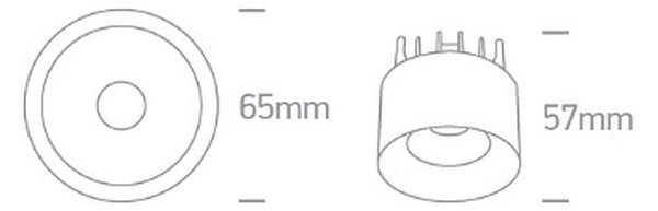 One Light Loara lampă încorporată 1x7 W negru 10107A/B/W