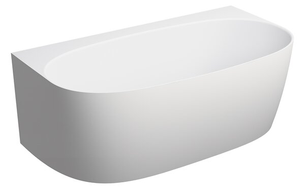 Omnires Valencia M+ cadă de perete 158x86 cm ovală alb VALENCIAWPBM