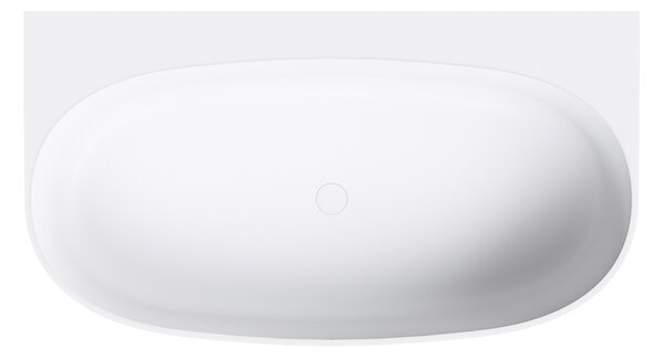 Omnires Valencia M+ cadă de perete 158x86 cm ovală alb VALENCIAWPBM