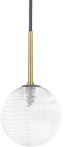 Kaja Aura lampă suspendată 1x10 W negru-transparent K-5680