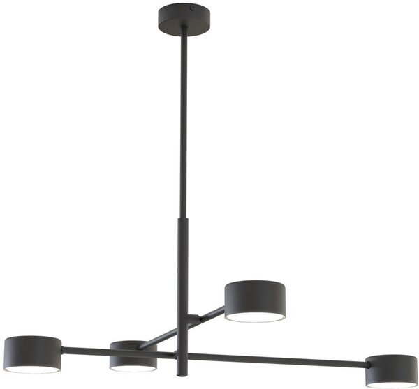 Emibig Natsu lampă de tavan 4x12 W negru 1444/4