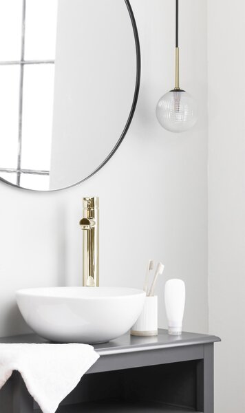Kaja Aura lampă suspendată 1x10 W negru-transparent K-5680
