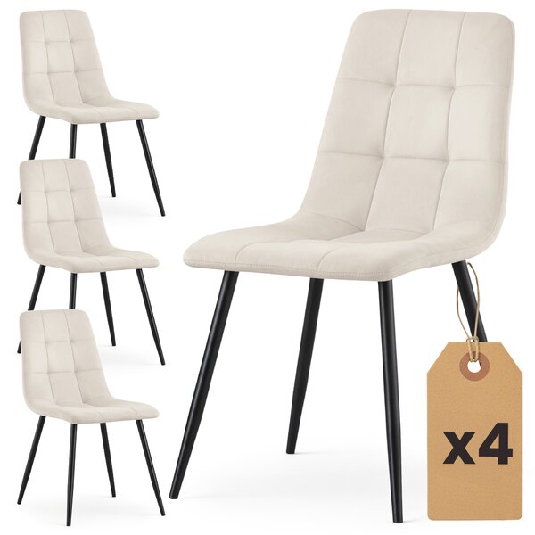 Set 4 scaune de sufragerie Nairobi (bej). Promo -20%. 1152346