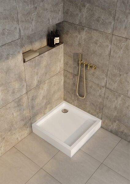 Schedline Favory Plus cădiță de duș pătrată 90x90 cm alb 3ST.F1K-9090