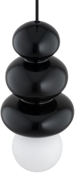 Argon Orlando Plus lampă suspendată 1x6 W negru-opal 8788