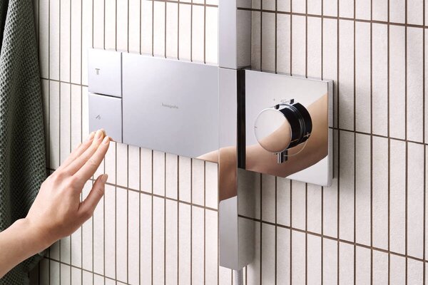 Hansgrohe Raindance Alive Q set de duș perete cu termostat cu duș de ploaie crom 24581000