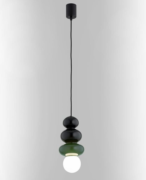 Argon Orlando Plus lampă suspendată 1x6 W negru-opal 8788