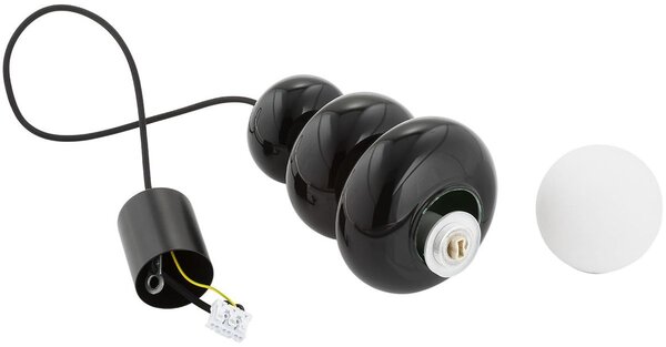Argon Orlando Plus lampă suspendată 1x6 W negru-opal 8788