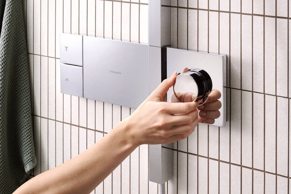Hansgrohe Raindance Alive Q set de duș perete cu termostat cu duș de ploaie crom 24581000