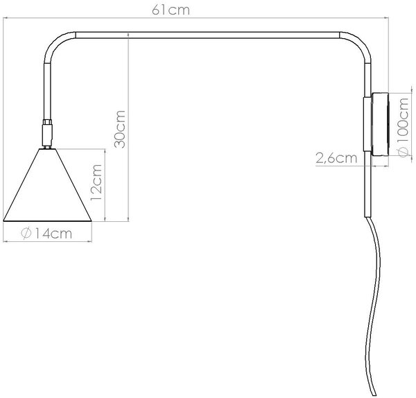 Sollux Lighting Nox lampă de perete 1x10 W verde SL.1700