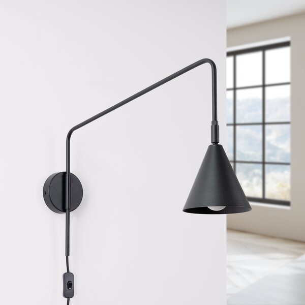 Sollux Lighting Nox lampă de perete 1x10 W negru SL.1697