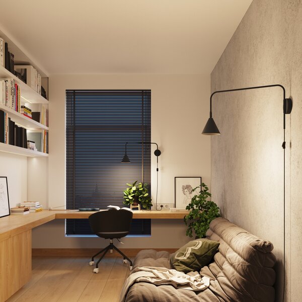 Sollux Lighting Nox lampă de perete 1x10 W negru SL.1697